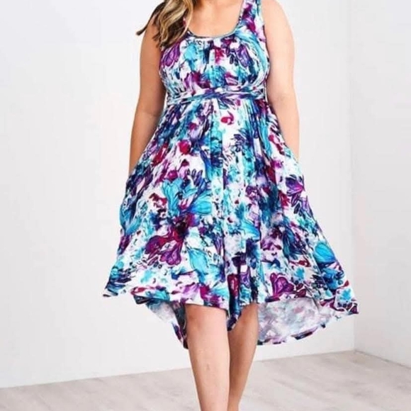 Latched Mama Momper Romper, Standard Size 6-18, Vivid Watercolor 2.0, NWT - Picture 1 of 8